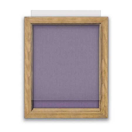 United Visual Products Indoor Enclosed Combo Board, 72"x36", Gold Frame/Grey & Apricot UVCB7236G-GREY-APRICOT